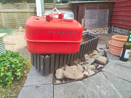 Forelle außenborder tank - forelle, rot