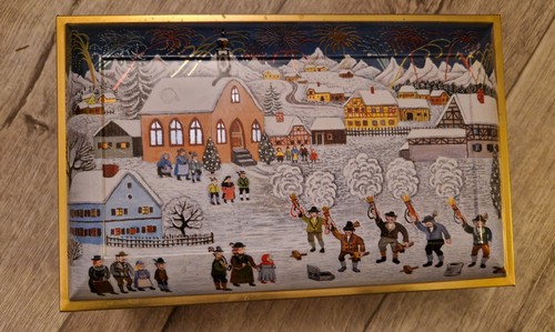 Alte lebkuchenblechdose von - lebkuchenblechdose,