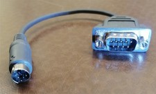 Adapter 9 polig Stecker auf PS/2 Stecker mit ca. 10 cm langem Kabel verbunden