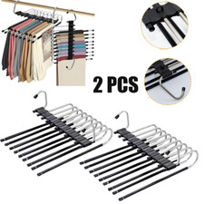 2 Edelstahl Hosenbügel