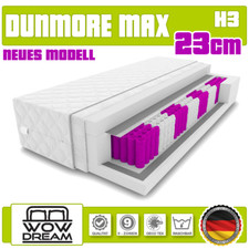 Matratze Dunmore Max Taschenfederkern 23 cm H3 9 zonen Bett Matratzen