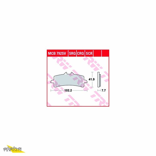 Trw bremsbelagsatz mcb792scr - trw,