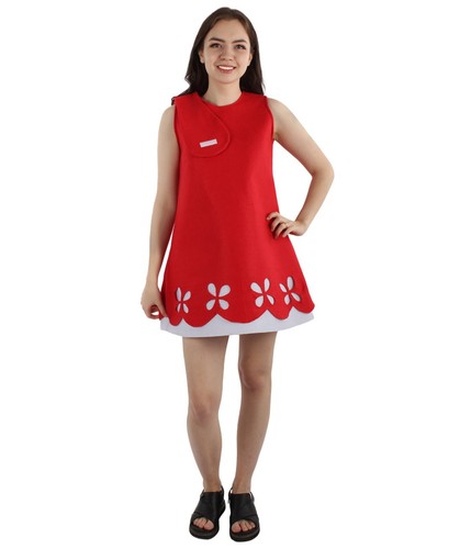 Mohnblumen kleid kostüm - kostüm, rot