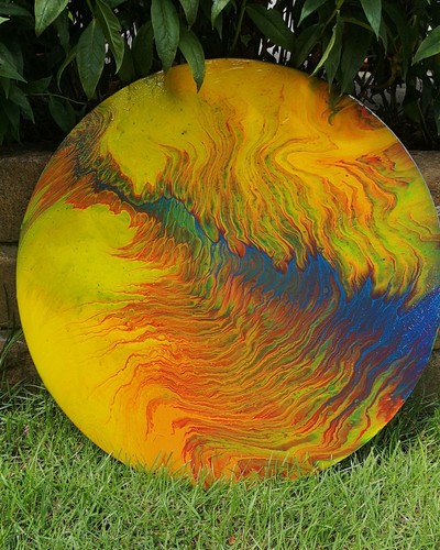 Acrylbild abstrakte kunst - acrylbild,