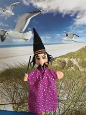 Handpuppe Zauberer von Kersa Künstlerpuppen ca. 36 cm groß mit Zauberhut