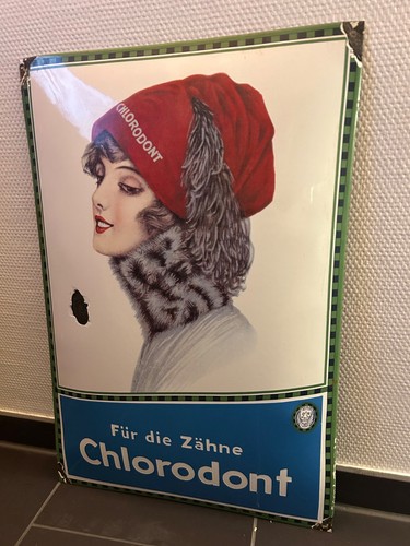 Chlorodont emailleschild - chlorodont,
