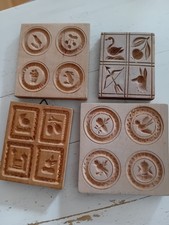 Konvolut 4 Alte Holzmodel Backmodel Springele Holz Model Backform