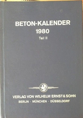 Beton kalender 1980 teil ii - 1980.,