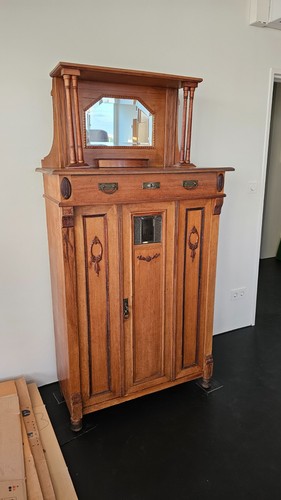 Vertiko antik mit aufsatz - antik,