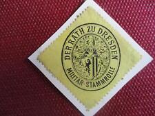 (863) Siegelmarke - Rath zu Dresden Militär-Stammrolle