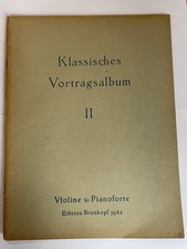 EDITION BREITKOPF 3982 KLASSISCHES VORTRAGSALBUM TEIL 2 VIOLINE & PIANO