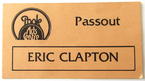 Original eric clapton concert - eric,