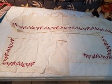 Bistrogardine Küchengardine 3 teilig Landhaus Französisch Baumwolle Beige