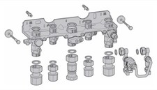Junkers Bosch Montage-Anschluss-Platte NR. 1660 Anschluss-Set 7738110553
