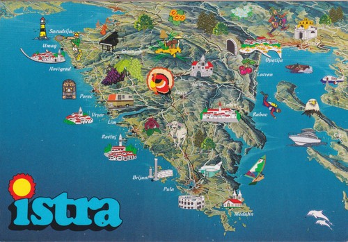 Alte postkarte istra - -,