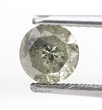 0.69ct 5.8 MM Rund Grün Farbe
