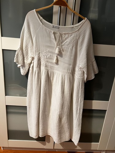 Weißes kleid bestickt - weißes,