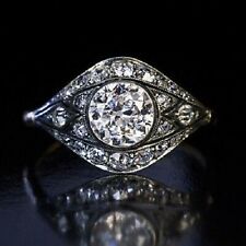 Vintage Art Deco 2 Ct Weißer