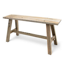 Holz Deko Blumenbank - 58x27x22 cm - Holzbank Pflanzenständer Blumenständer Bank