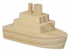 Bausatz Dampfer Schiff 2er Set Holz Basteln Feinmotorik Bastelset Kinder