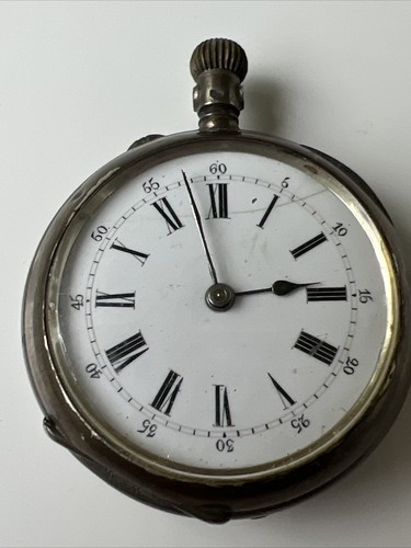 Antike 800 silber taschenuhr - silber,