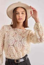 Damen Bluse Spitzenbluse
