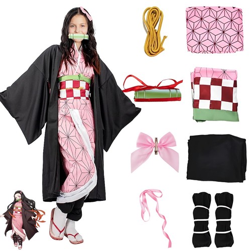 Nezuko anime kostüm kimono - nezuko,