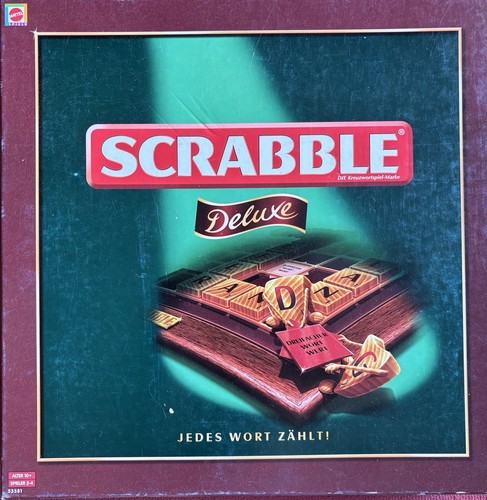 Scrabble deluxe mattel - scrabble,