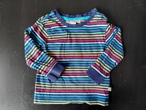 Shirt langarm blau bunt - langarm,