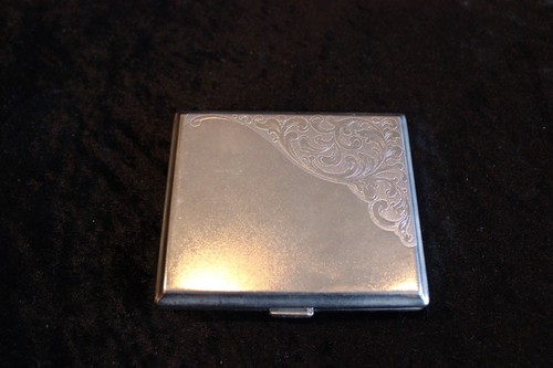 Vintage zigaretten etui metall - vintage,