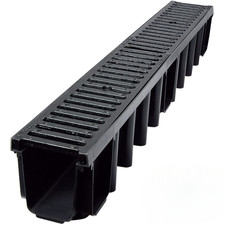 Entwässerungsrinne Gussrost 14,8 cm B125 befahrbar 12,5 Tonnen Regenrinne