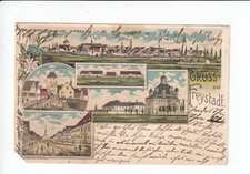 AK 30835,Postkarte,Gruss aus Freystadt,Kloster,Marktplatz,Fohlenhof,Litho,1900