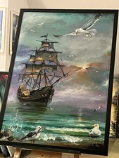 Acryl BILD Handgemalt Mit