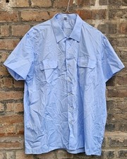 NEU! Diensthemd hellblau 48 ½ Arm NEW! Men's Uniform Shirt lightblue size 48 SS
