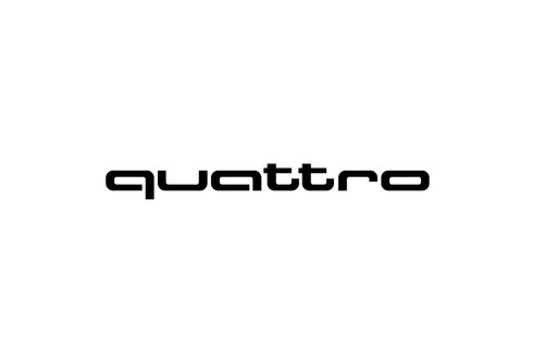 Quattro aufkleber auto - aufkleber,