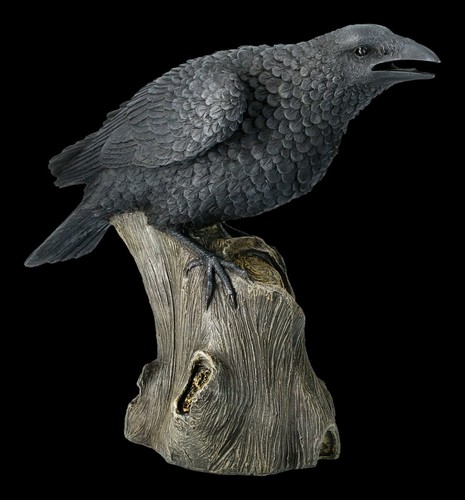 Große schwarze raben figur - große,