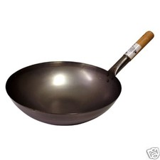 Wok-Pfanne Rund 35 cm aus China-Gastronomie - Wokpfanne Runder Boden