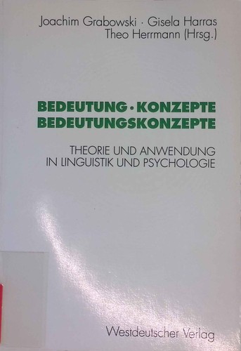 Bedeutung konzepte - -,