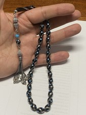 NEU ?Erzurum Oltu Tesbih Cesni Bülbül Gümüş Püsküllü Silber 925 Handmade Rosary