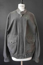 Wende-Lederjacke Grau, S–M