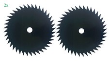 2x Dickichtmesser  Freischneider Hartmetall Motorsense Klinge 40Zähne 255 x 25,4