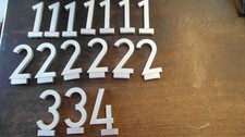 Zahlen aus Metall / Aluminium