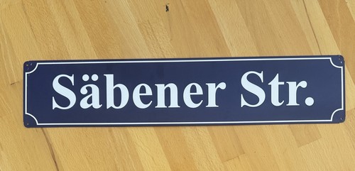 Blechschild 11x52 säbener - blechschild,