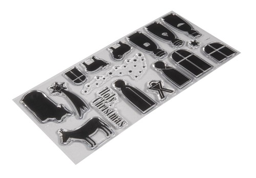 Silikonstempel krippe 97x205mm - silikonstempel,