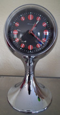 Blessing Design Kugel  Wecker Kugeluhr in Chrom 1970er 70er Space age Sputnik-2