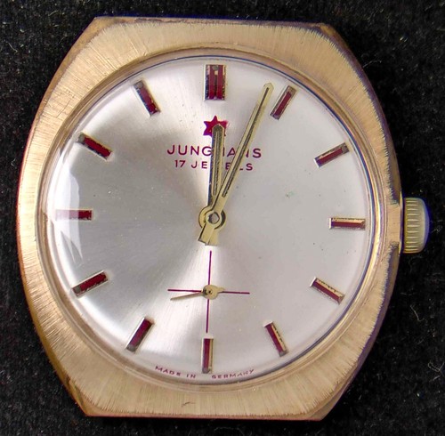 Junghans silver red marks - silver,