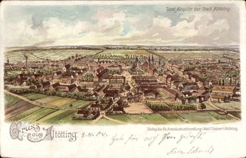 Litho altötting - altötting, in