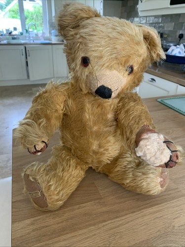 Vintage merrythought teddybär - vintage,