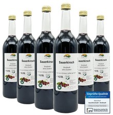 Bleichhof Sauerkirschsaft – 100% Direktsaft OHNE Zuckerzusatz, vegan (6x 0,72l)