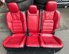 Rückbank Rücksitzbank Porsche Cayenne 92A 958 Leder Rot Sitzheizung